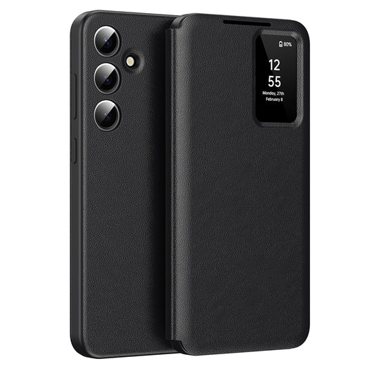 Hülle für Samsung Galaxy A56 A566, Techsuit, SmartView, Schwarz