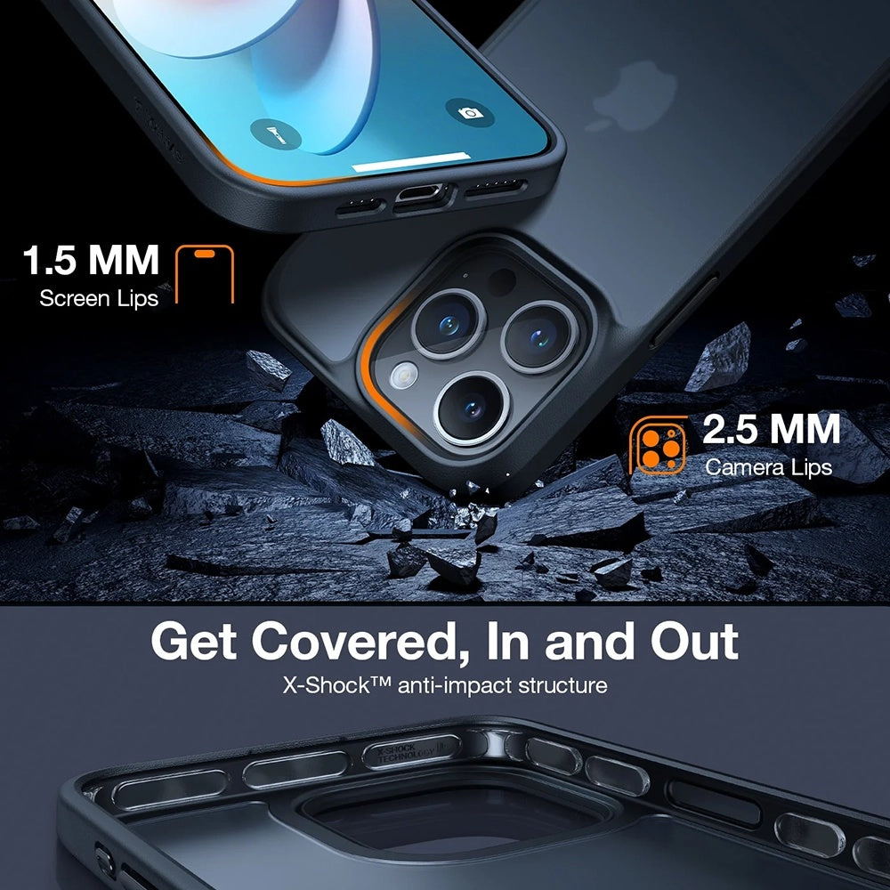 Étui pour Samsung Galaxy A56 A566, Torras, Guardian, Noir