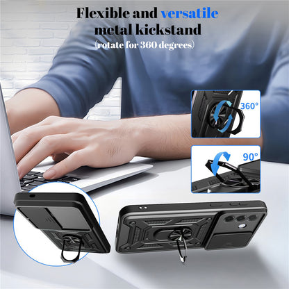 Étui pour Samsung Galaxy A57 5G, Techsuit, CamShield, Noir