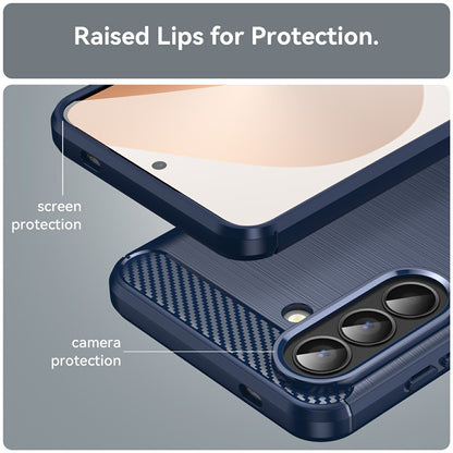 Étui pour Samsung Galaxy A57 5G, Techsuit, Carbone, Bleu