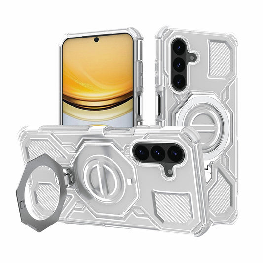 Étui pour Samsung Galaxy A57 5G, Techsuit, Carbon Shield Pro, Blanc