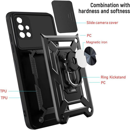 Coque pour Samsung Galaxy A71 A715, Techsuit, CamShield, Noire
