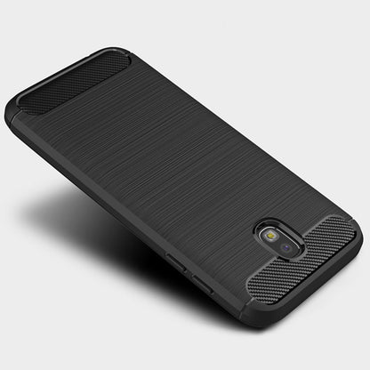 Coque pour Samsung Galaxy J7 (2017) J730, Techsuit, Carbone, Noire