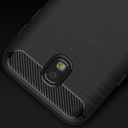Coque pour Samsung Galaxy J7 (2017) J730, Techsuit, Carbone, Noire