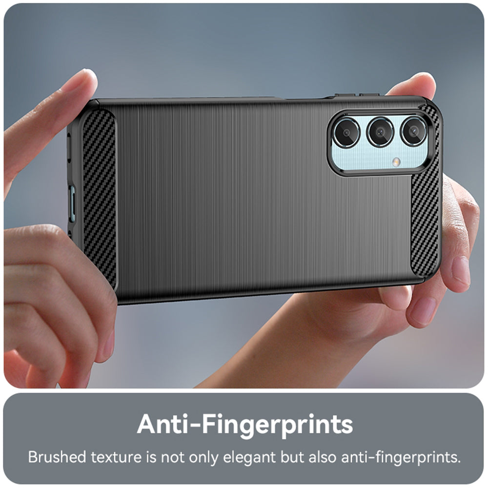 Coque pour Samsung Galaxy M35, Techsuit, Carbone, Noire