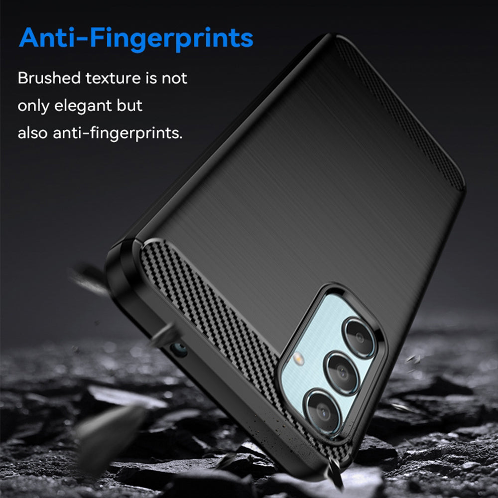 Coque pour Samsung Galaxy M35, Techsuit, Carbone, Noire