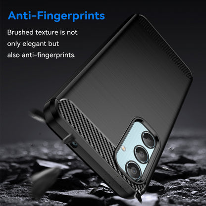 Coque pour Samsung Galaxy M35, Techsuit, Carbone, Noire