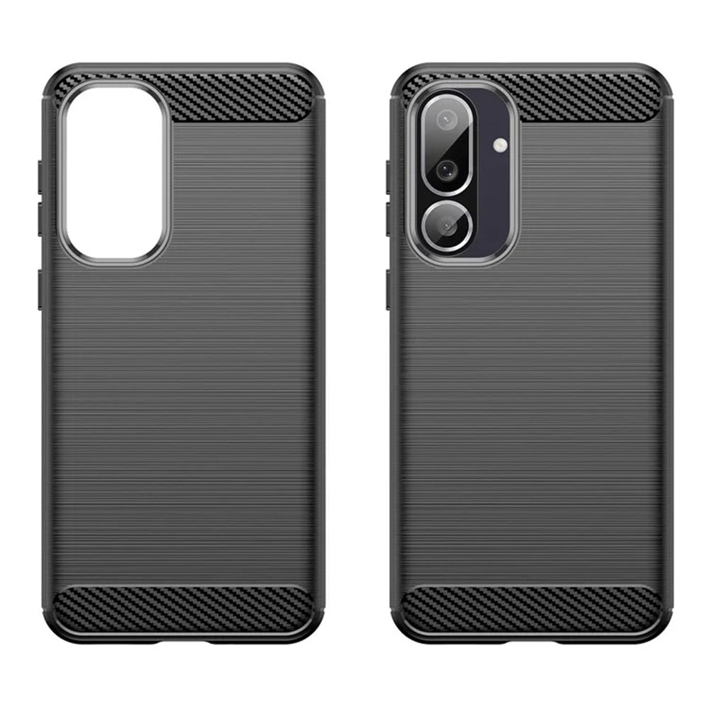 Coque pour Samsung Galaxy M56 M566, Techsuit, Carbone, Noire