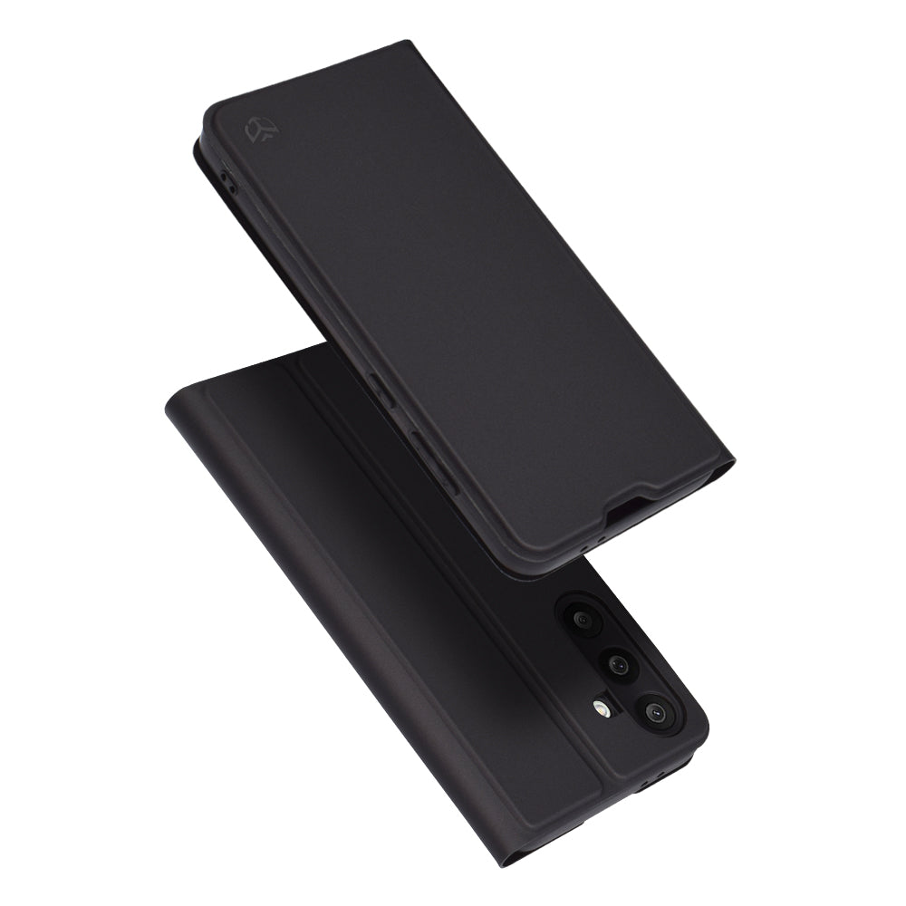 Coque pour Samsung Galaxy M56 M566, Techsuit, Magskin Book, Noire