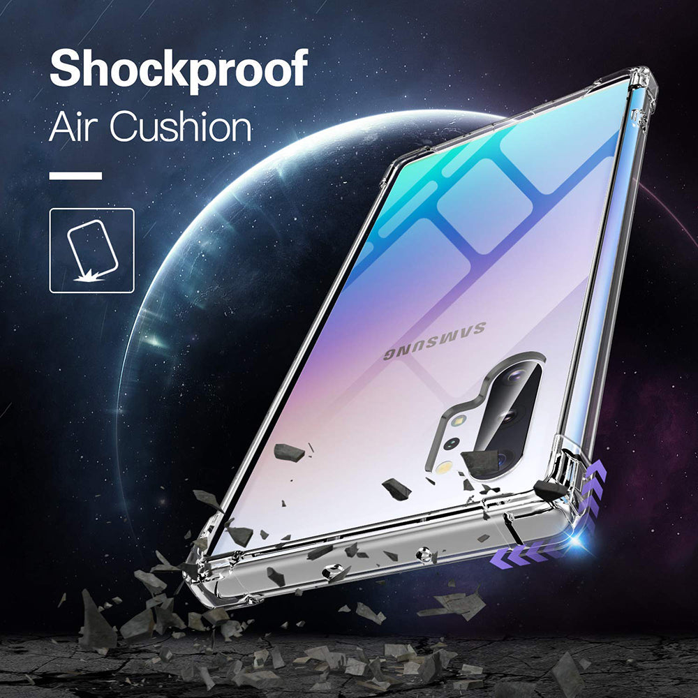 Case for Samsung Galaxy Note 10+ 5G N976 / Note 10+ N975, Techsuit, Shockproof Clear, Transparent