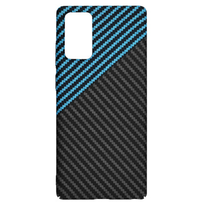 Coque pour Samsung Galaxy Note 20 5G N981 / Note 20 N980, Techsuit, Carbonite FiberShell, Noir Bleu