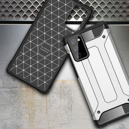 Coque pour Samsung Galaxy Note 20 5G N981 / Note 20 N980, Techsuit, Hybrid Armor, Noire
