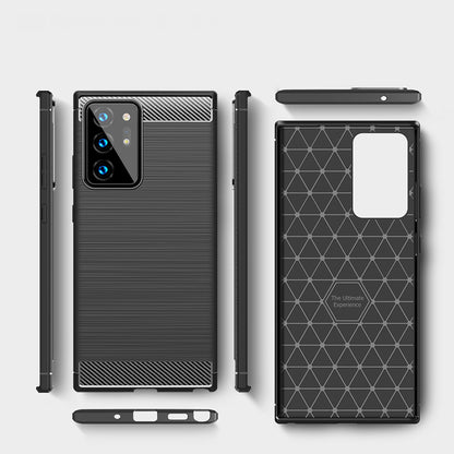 Coque pour Samsung Galaxy Note 20 Ultra 5G N986 / Note 20 Ultra N985, Techsuit, Carbone, Noire