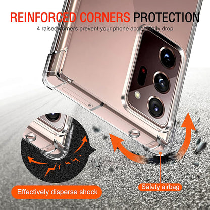 Case for Samsung Galaxy Note 20 Ultra 5G N986 / Note 20 Ultra N985, Techsuit, Shockproof Clear, Transparent