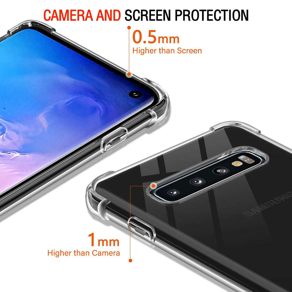 Case for Samsung Galaxy S10 G973, Techsuit, Shockproof Clear, Transparent