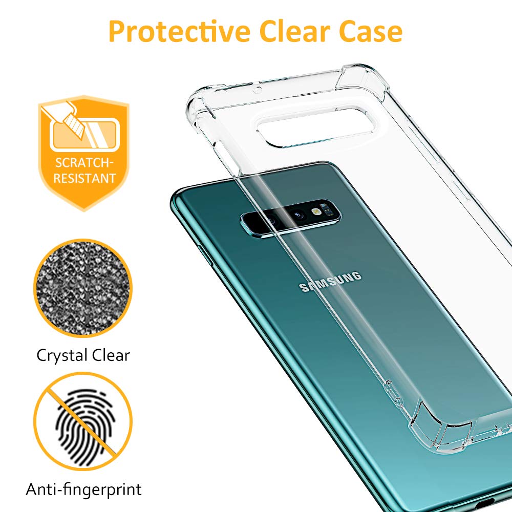 Case for Samsung Galaxy S10e G970, Techsuit, Shockproof Clear, Transparent