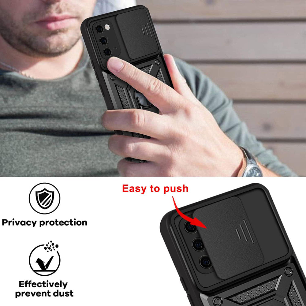 Hülle für Samsung Galaxy S20 5G G981 / S20 G980, Techsuit, CamShield, Schwarz