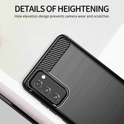 Case for Samsung Galaxy S20 FE 2022 G781 / S20 FE 5G G781 / S20 FE G780, Techsuit, Carbon, Black