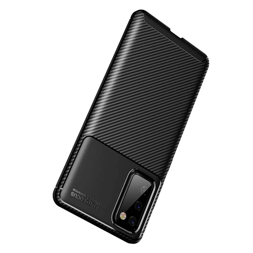 Hülle für Samsung Galaxy S20 FE 2022 G781 / S20 FE 5G G781 / S20 FE G780, Techsuit, CarbonFiber, Schwarz