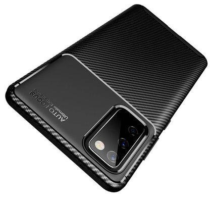Hülle für Samsung Galaxy S20 FE 2022 G781 / S20 FE 5G G781 / S20 FE G780, Techsuit, CarbonFiber, Schwarz