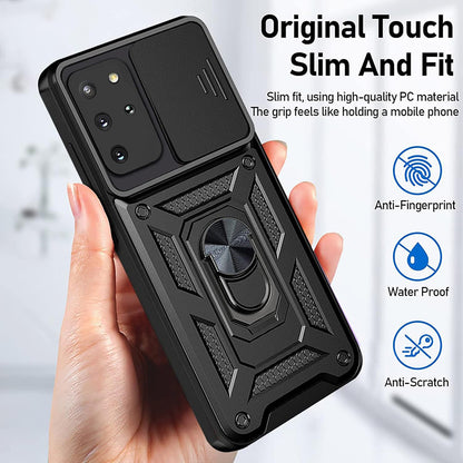 Coque pour Samsung Galaxy S20+ 5G G986 / S20+ G985, Techsuit, CamShield, Noire