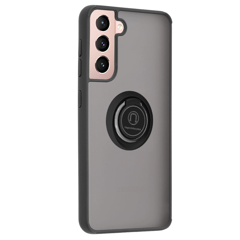 Hülle für Samsung Galaxy S21 5G G991, Techsuit, Glinth, Schwarz