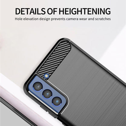 Case for Samsung Galaxy S21 FE 5G G990, Techsuit, Carbon, Black