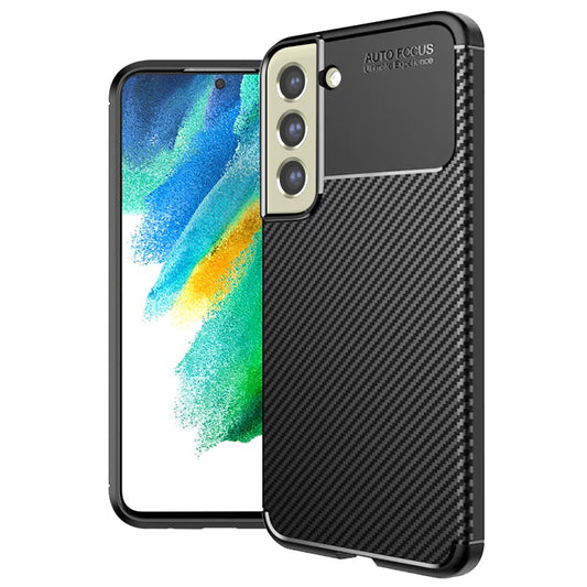 Hülle für Samsung Galaxy S21 FE 5G G990, Techsuit, CarbonFiber, Schwarz