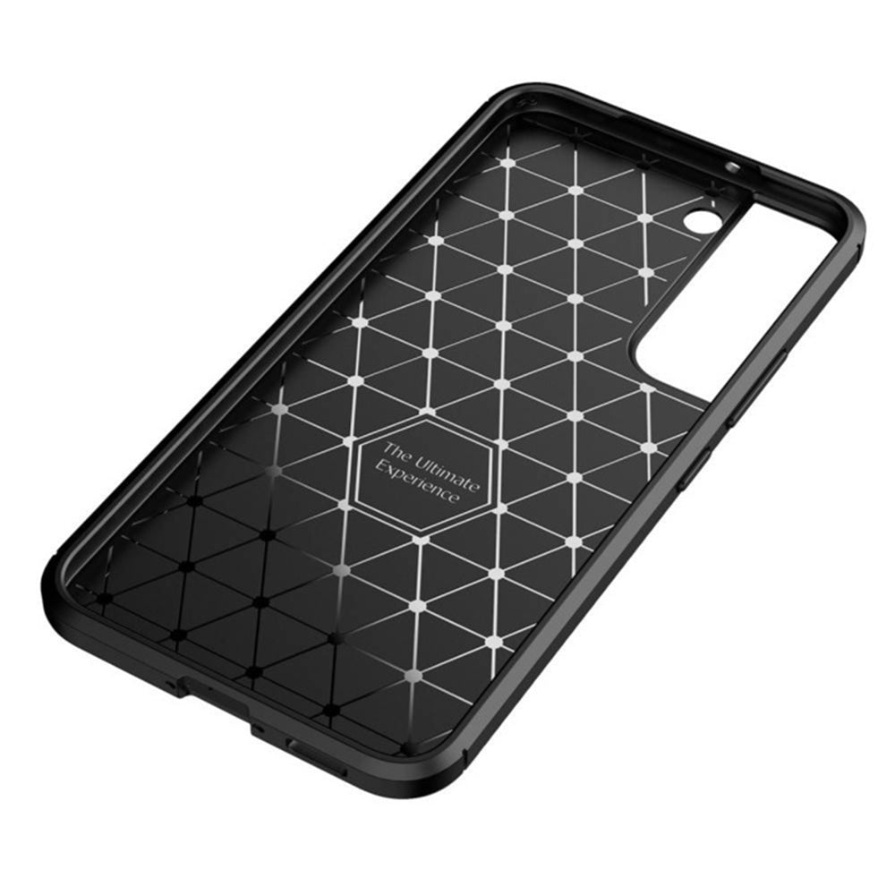 Case for Samsung Galaxy S21 FE 5G G990, Techsuit, CarbonFiber, Black