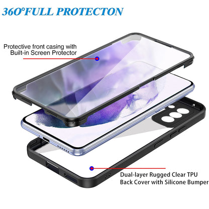 Case for Samsung Galaxy S21 FE 5G G990, Techsuit, ColorVerse 360, Black