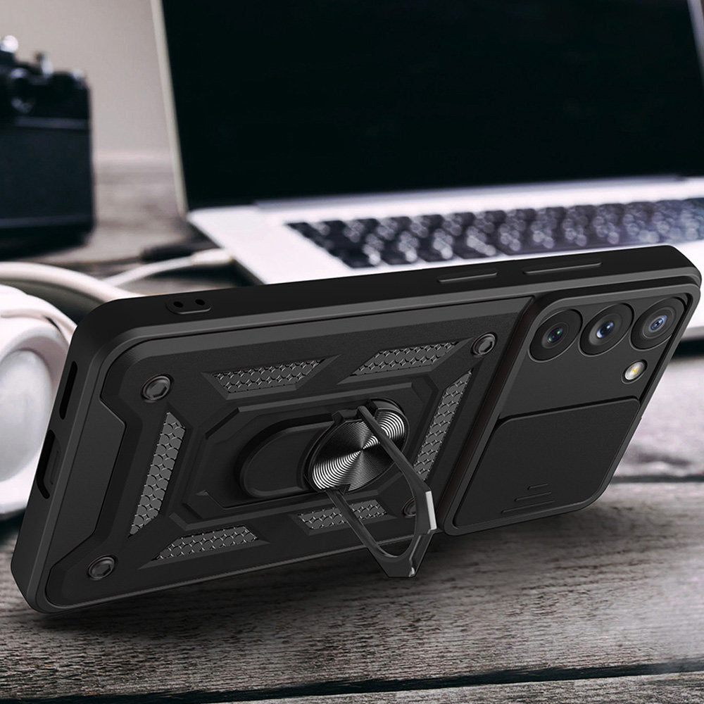 Coque pour Samsung Galaxy S22 5G S901, Techsuit, CamShield, Noire