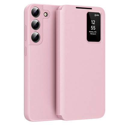 Coque pour Samsung Galaxy S22 5G S901, Techsuit, SmartView, Rose