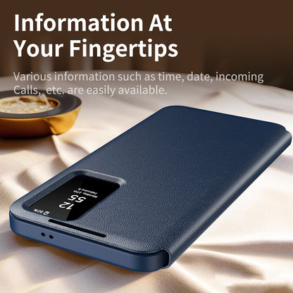 Coque pour Samsung Galaxy S22+ 5G S906, Techsuit, SmartView, Bleue