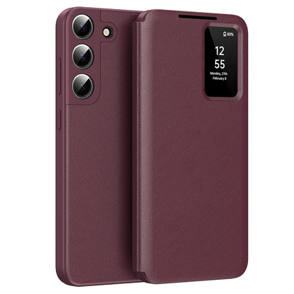 Hülle für Samsung Galaxy S22+ 5G S906, Techsuit, SmartView, Rot