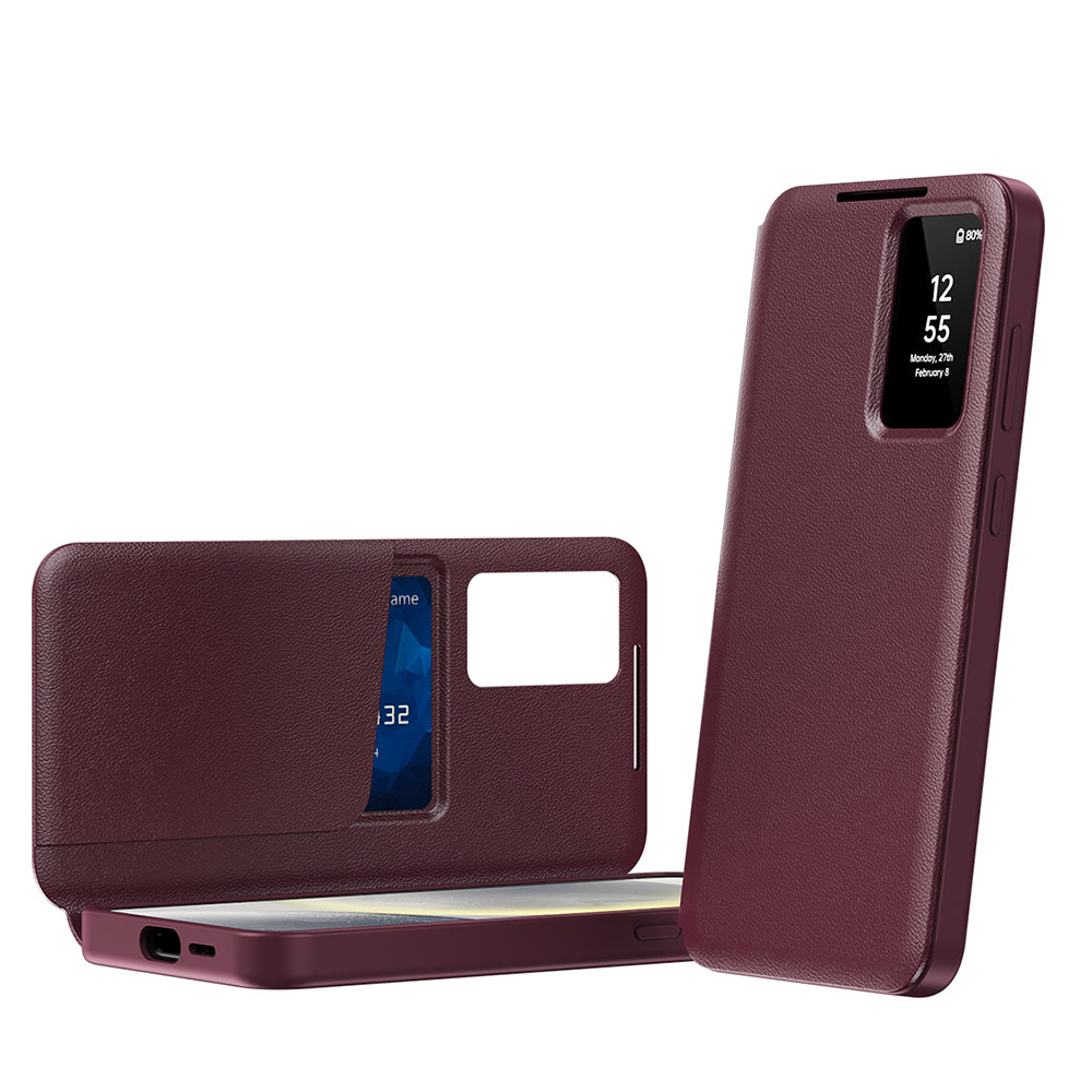 Hülle für Samsung Galaxy S22+ 5G S906, Techsuit, SmartView, Rot