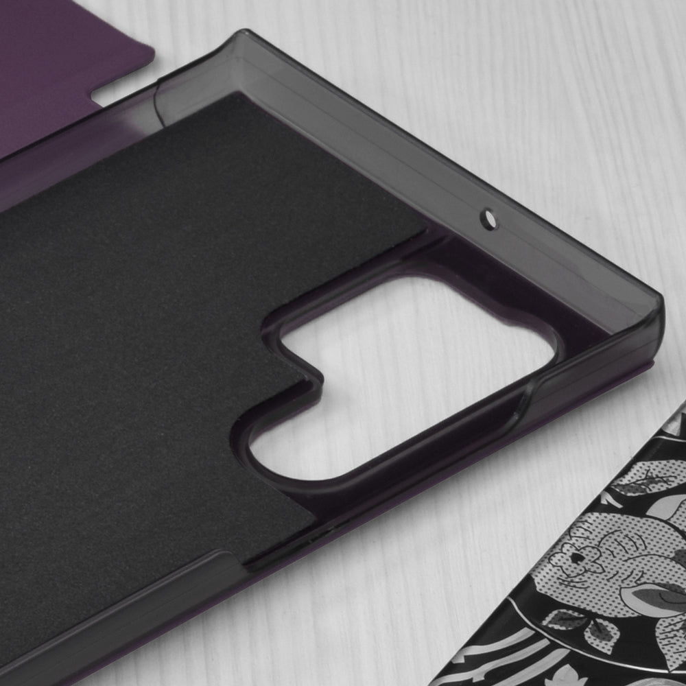Coque pour Samsung Galaxy S22 Ultra 5G S908, Techsuit, eFold, Violet