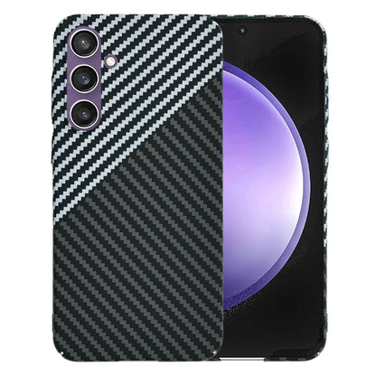 Coque pour Samsung Galaxy S23 FE S711, Techsuit, Carbonite FiberShell, Noir Gris