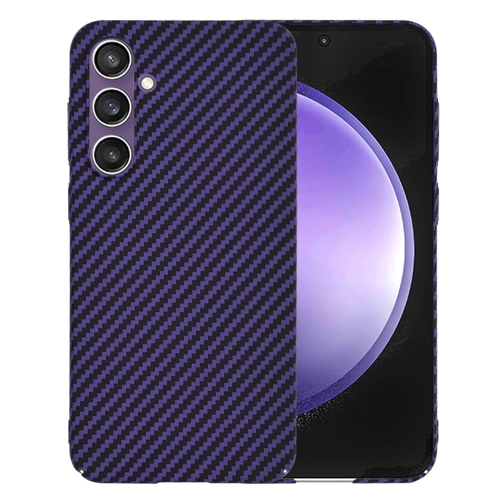 Hülle für Samsung Galaxy S23 FE S711, Techsuit, Carbonite FiberShell, Lila