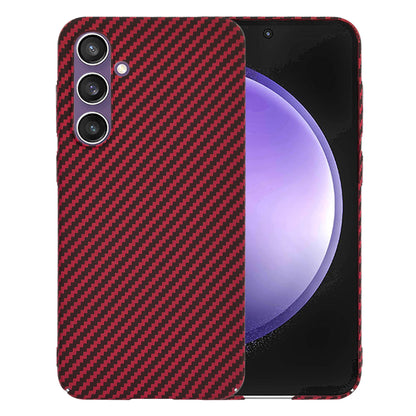 Coque pour Samsung Galaxy S23 FE S711, Techsuit, Carbonite FiberShell, Rouge