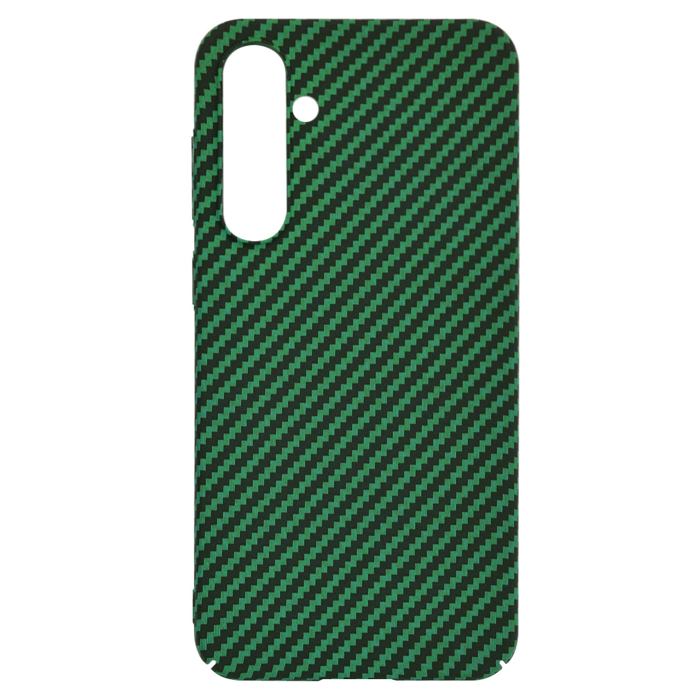 Hülle für Samsung Galaxy S23 FE S711, Techsuit, Carbonite FiberShell, Grün