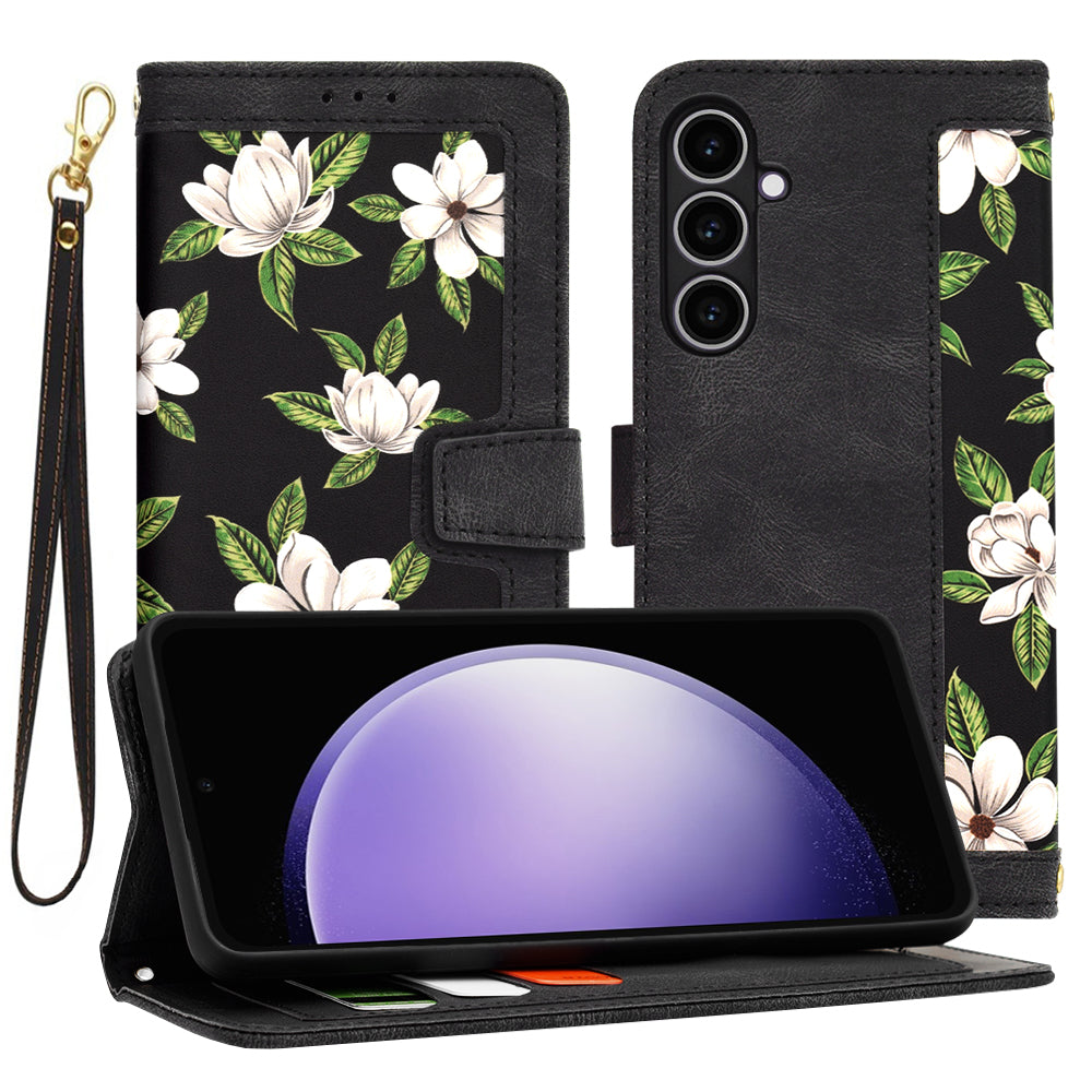Hülle für Samsung Galaxy S23 FE S711, Techsuit, FlipCraft, Schwarz