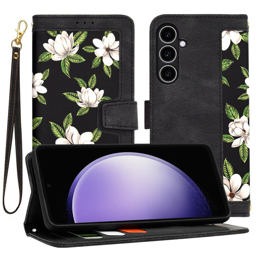 Hülle für Samsung Galaxy S23 FE S711, Techsuit, FlipCraft, Schwarz
