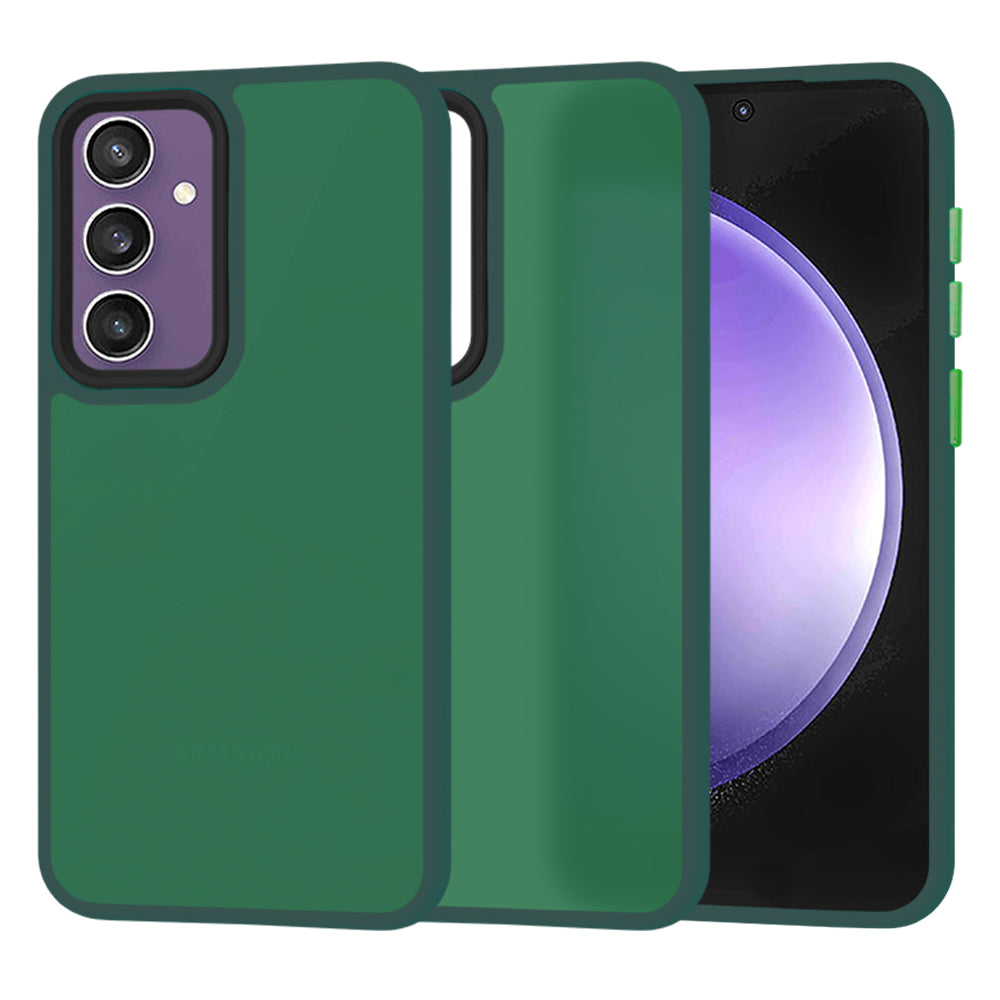 Coque pour Samsung Galaxy S23 FE S711, Techsuit, HaloFrost, Vert