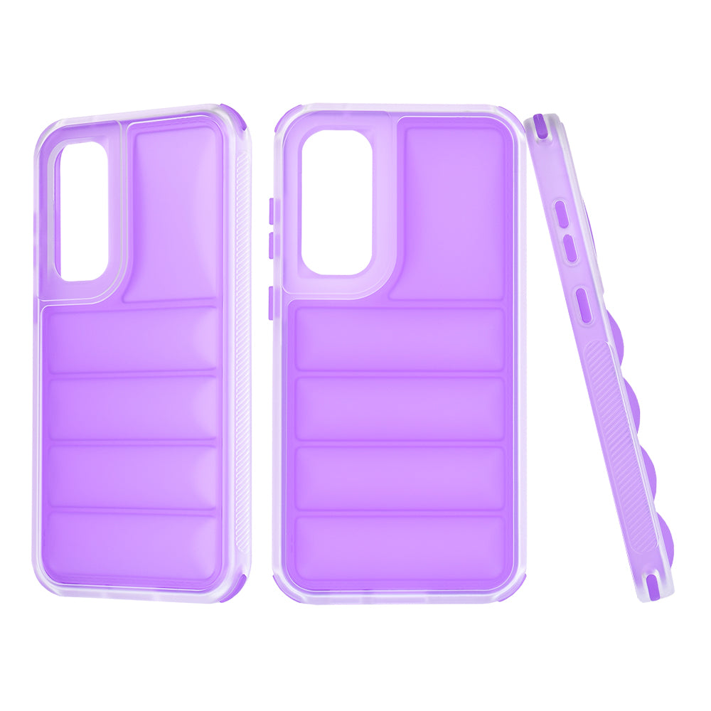 Hülle für Samsung Galaxy S23 FE S711, Techsuit, Wave Shield, Lila