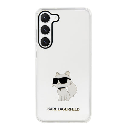 Étui pour Samsung Galaxy S23+ S916, Karl Lagerfeld, Ikonik Choupette, Transparent