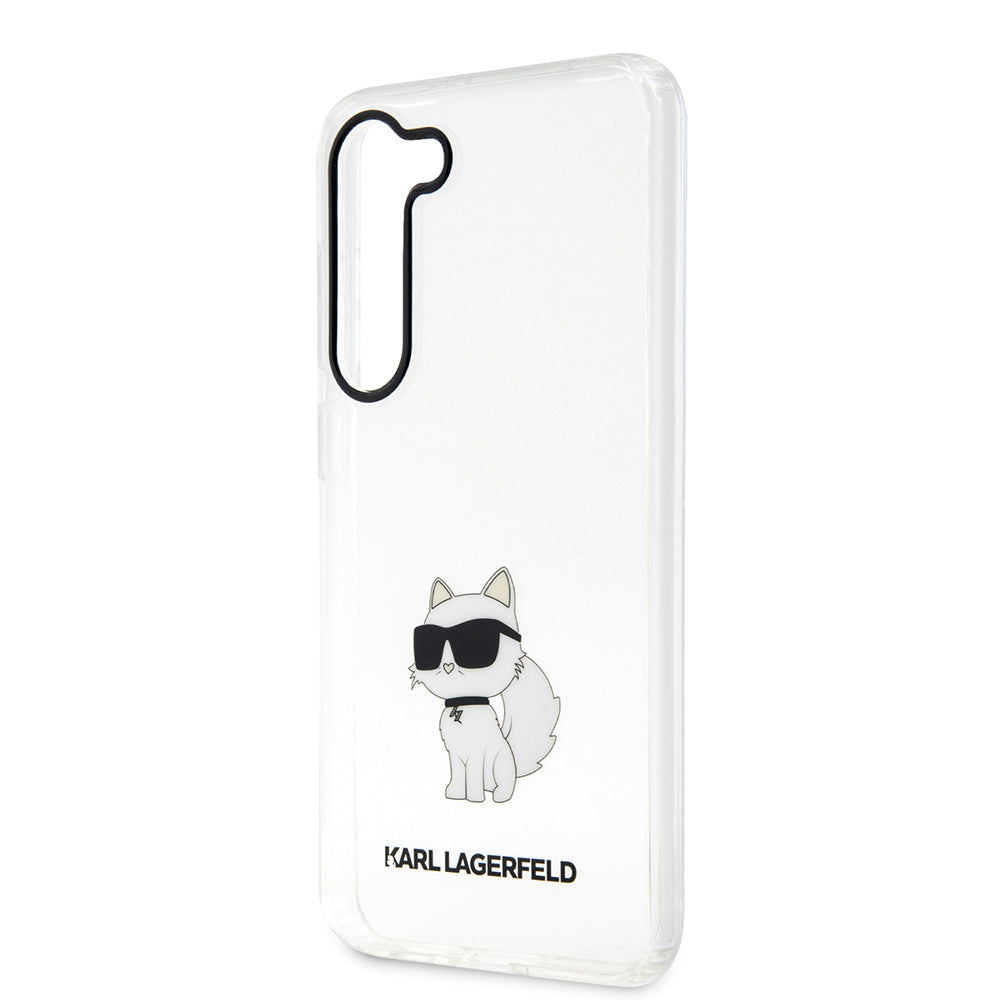 Étui pour Samsung Galaxy S23+ S916, Karl Lagerfeld, Ikonik Choupette, Transparent