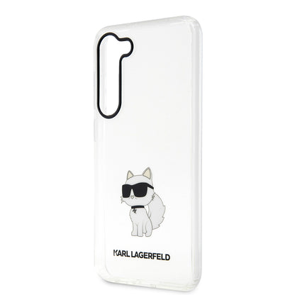 Étui pour Samsung Galaxy S23+ S916, Karl Lagerfeld, Ikonik Choupette, Transparent