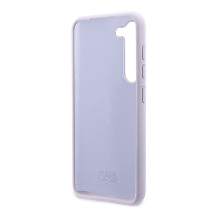 Étui pour Samsung Galaxy S23+ S916, Karl Lagerfeld, Silicone Ikonik Karl, Mauve