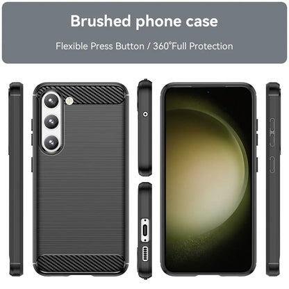 Coque pour Samsung Galaxy S23+ S916, Techsuit, Carbone, Noire