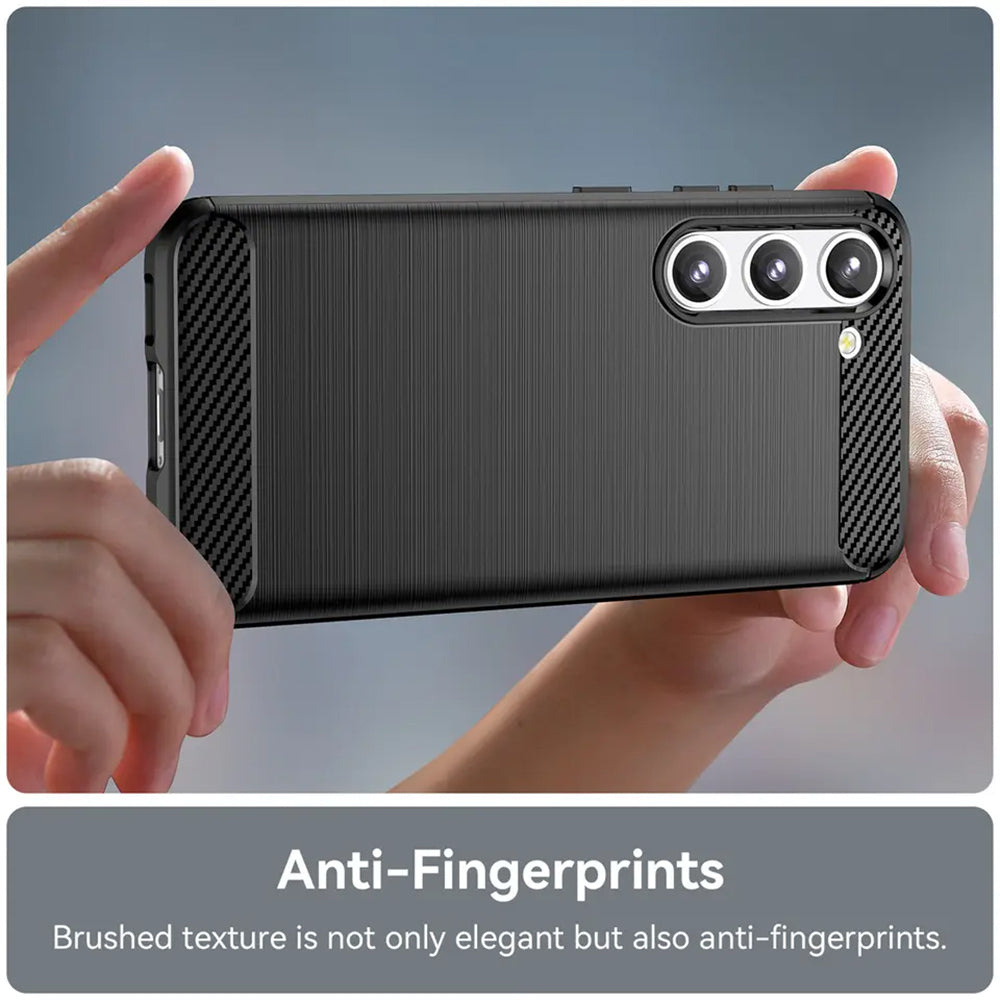 Coque pour Samsung Galaxy S23+ S916, Techsuit, Carbone, Noire